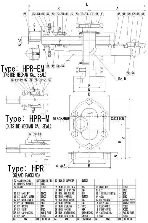 Structural drawing (HPR type)