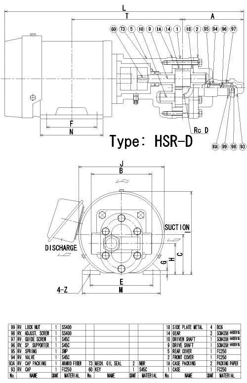 Structural drawing (HSR-D type)