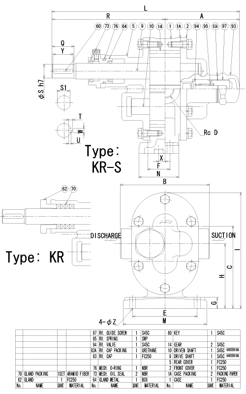 Structural drawing (KR type)