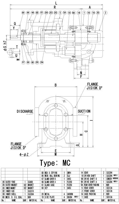 Structural drawing (MC type)